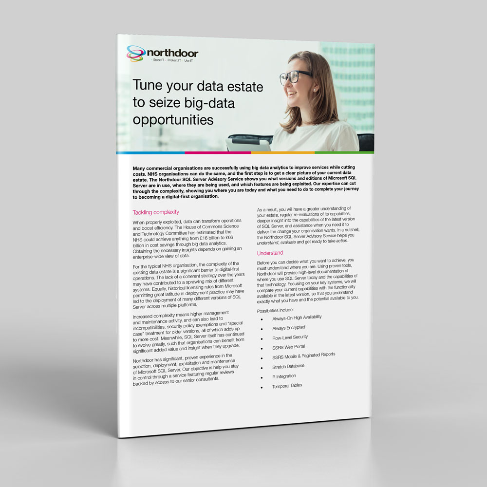 Northdoor SQL Server Advisory Service for the NHS