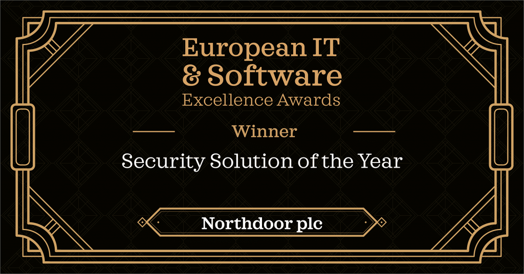 IT Europa Winner Security Solution of the Year Northdoor winner of Security Solution of the Year award